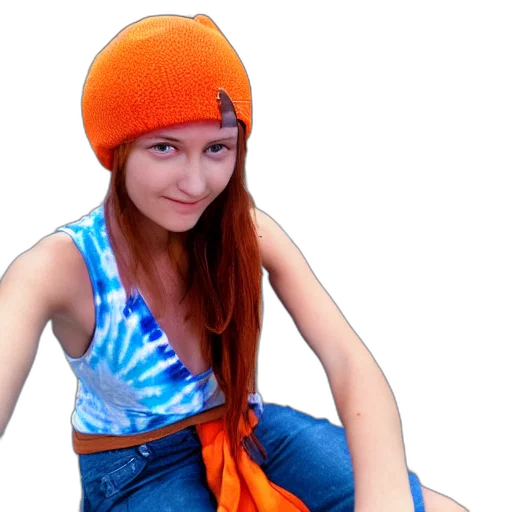 hat, jacket, dress, face, photorealistic, 3d render, cartoon, pixel art transparent PNG cut-out