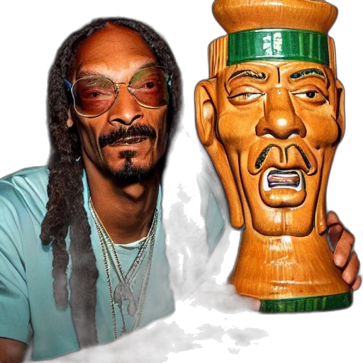 bottle, mask, photorealistic, 3d render, concept art, snoop, dogg, trader transparent PNG cut-out