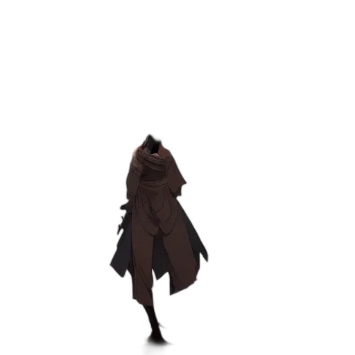 jacket, umbrella, staff, dress, concept art, pixel art, 3d render, fantasy art transparent PNG cut-out