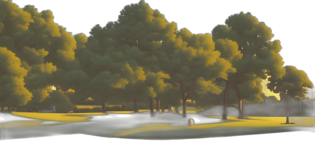 tree, car, concept art, 3d render transparent PNG cut-out