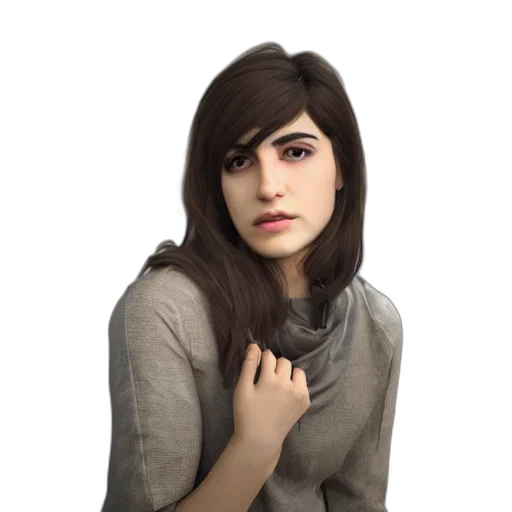face, jacket, dress, jewelry transparent PNG cut-out