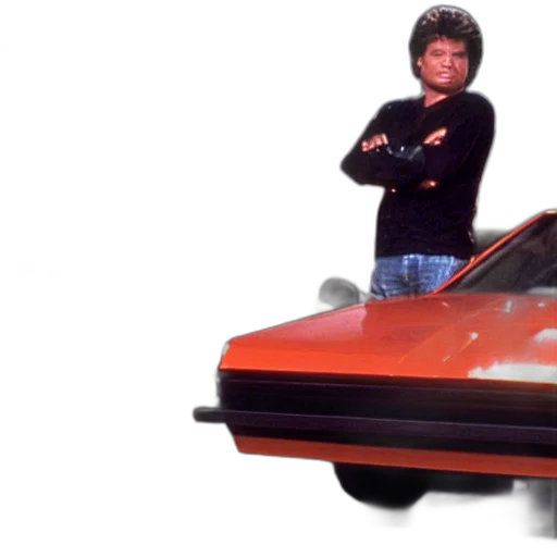 car, weapon, robot, vaporwave transparent PNG cut-out