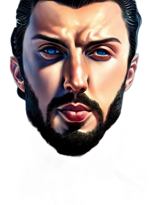 face, mask, photorealistic, watercolor transparent PNG cut-out
