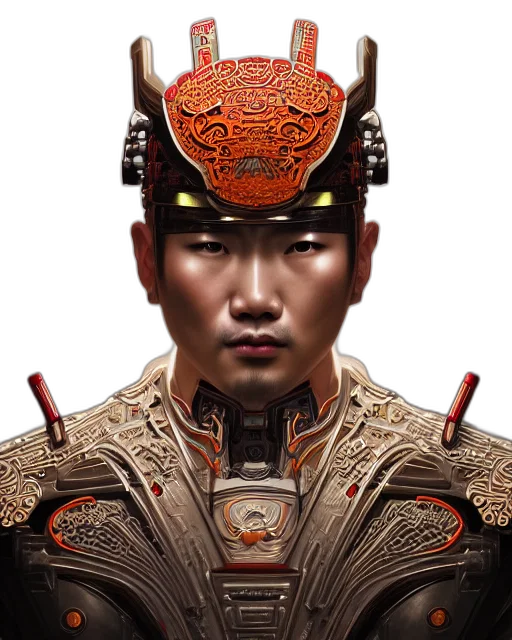 face, mask, staff, crown, photorealistic, concept art, fantasy art, cyberpunk transparent PNG cut-out