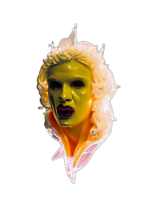 mask, face, dragon, creature, concept art, photorealistic, vaporwave, fantasy art transparent PNG cut-out