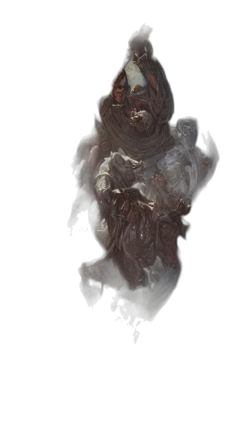 creature, mask, staff, face transparent PNG cut-out