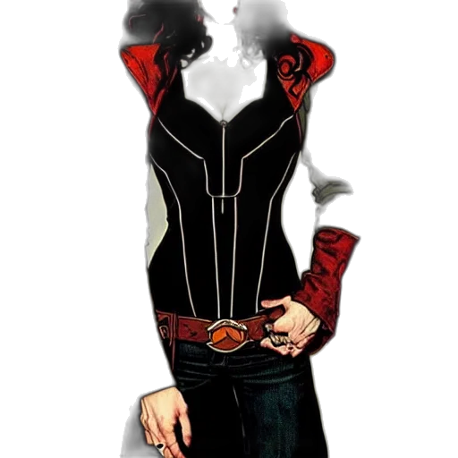 jacket, mask, dress, staff transparent PNG cut-out