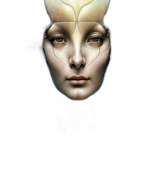 mask, face, robot, crown, photorealistic, concept art, 3d render, fantasy art transparent PNG cut-out