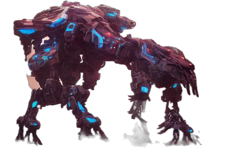 dragon, creature, robot, animal transparent PNG cut-out
