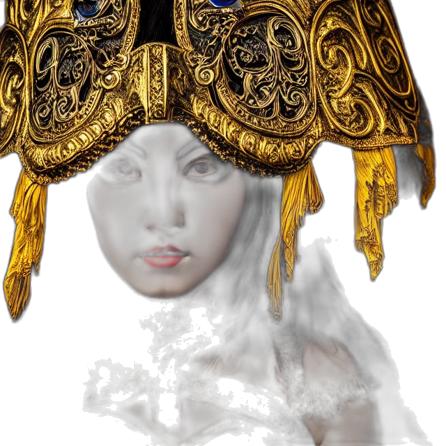 crown, mask, jewelry, hat, 3d render, photorealistic, fantasy art, concept art transparent PNG cut-out
