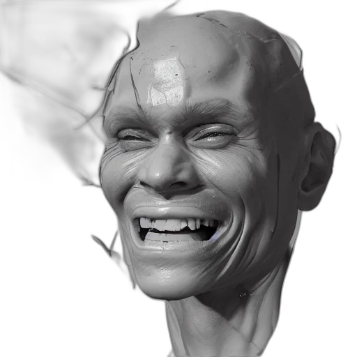 face, mask, creature, concept art, photorealistic, 3d render, fantasy art, hiperrealist transparent PNG cut-out
