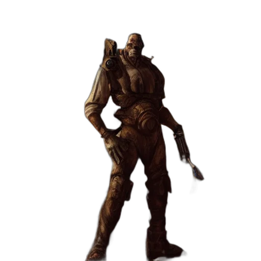 staff, robot, weapon, creature transparent PNG cut-out