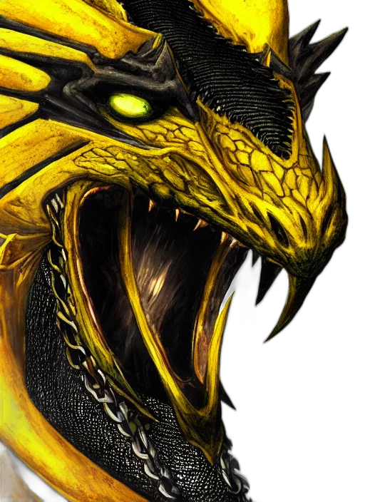 dragon, fantasy art, concept art, photorealistic transparent PNG cut-out