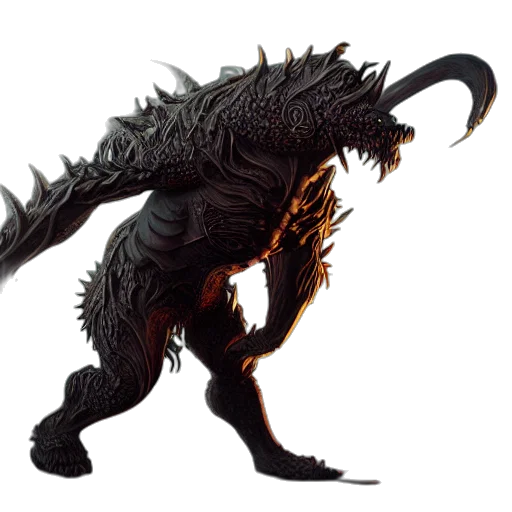 creature, dragon, animal, staff, concept art, fantasy art, pixel art, comic book art transparent PNG cut-out