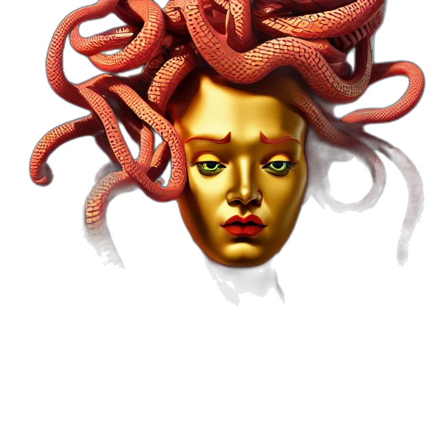 creature, hair, crown, mask, 3d render, concept art, photorealistic, pixel art transparent PNG cut-out