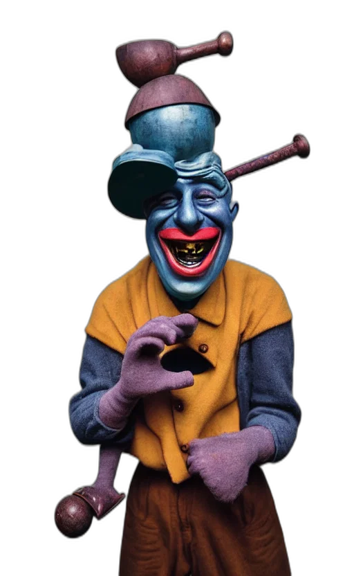 mask, staff, face, creature transparent PNG cut-out