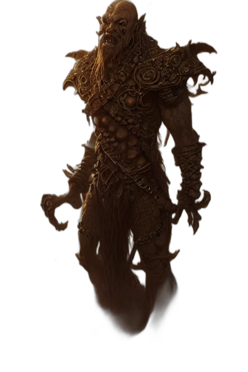 creature, mask, dragon, staff, concept art, fantasy art, 3d render, comic book art transparent PNG cut-out