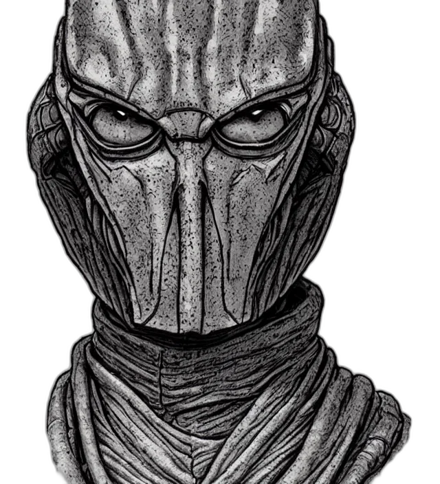 mask, face, creature, staff transparent PNG cut-out