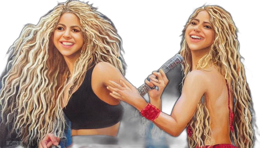 hair, photorealistic, cartoon, concept art, watercolor, oil, painting, singer transparent PNG cut-out
