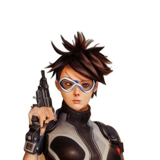 weapon, robot, jacket, staff transparent PNG cut-out