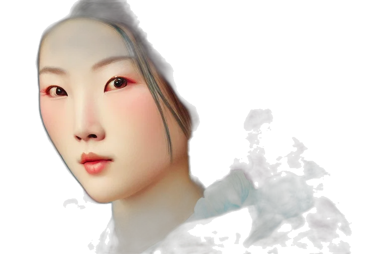 face, photorealistic, oil painting, fantasy art transparent PNG cut-out
