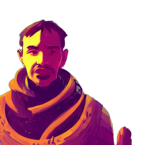 staff, face, jacket, robot transparent PNG cut-out