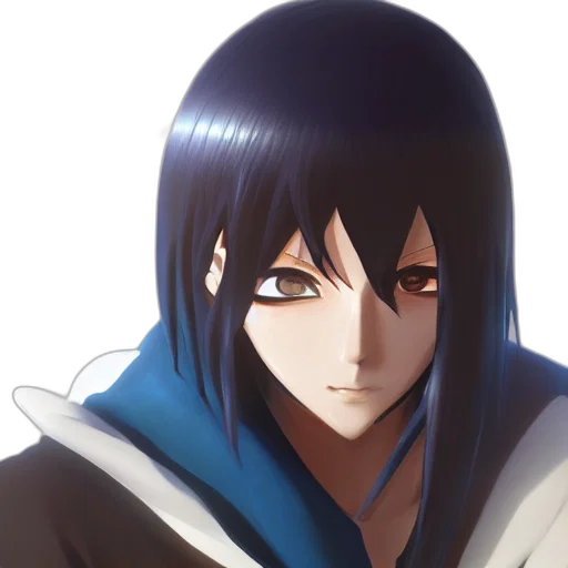 face, anime, concept art, fantasy art transparent PNG cut-out