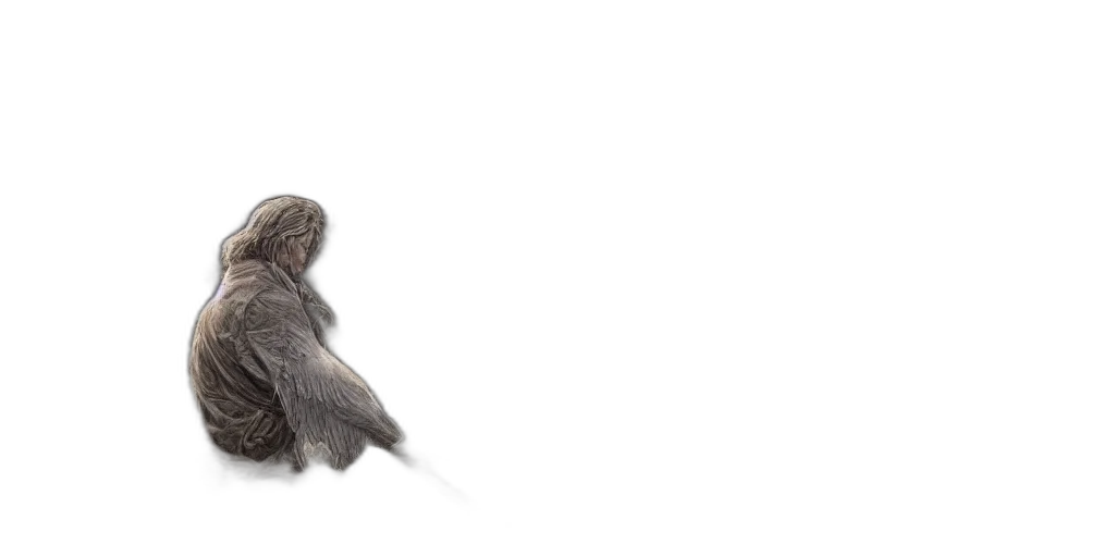 hair, animal, jacket, staff transparent PNG cut-out