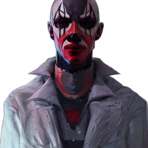mask, jacket, face, creature transparent PNG cut-out