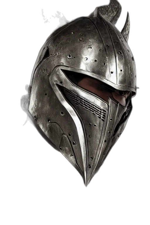 mask, sword, weapon, face, fantasy art, concept art, photorealistic, 3d render transparent PNG cut-out
