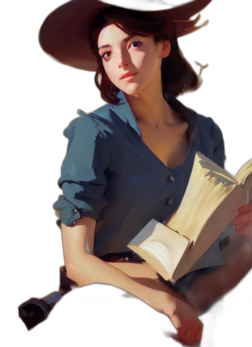 hat, face, dress, staff transparent PNG cut-out