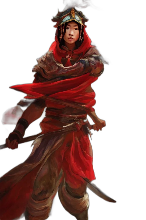 staff, sword, weapon, concept art, fantasy art, photorealistic, 3d render, red transparent PNG cut-out