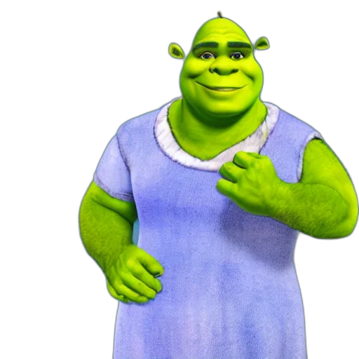 animal, creature, staff, face, 3d render, concept art, photorealistic, shrek transparent PNG cut-out