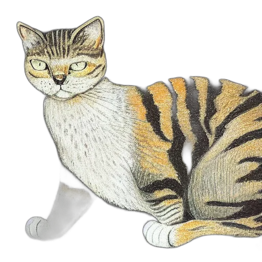 animal, staff, watercolor, photorealistic transparent PNG cut-out