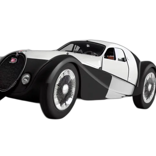car, 3d render, concept art, photorealistic, bugatti, type, atlantic, concept transparent PNG cut-out