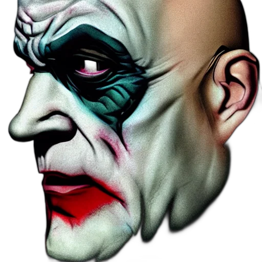 face, mask, creature, comic book art transparent PNG cut-out