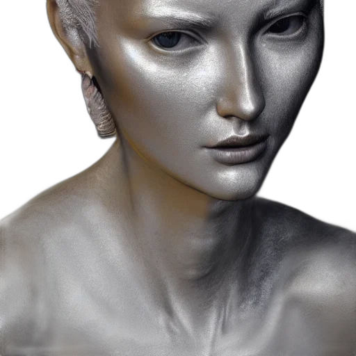 face, mask, jewelry, crown, photorealistic, 3d render, concept art, oil painting transparent PNG cut-out