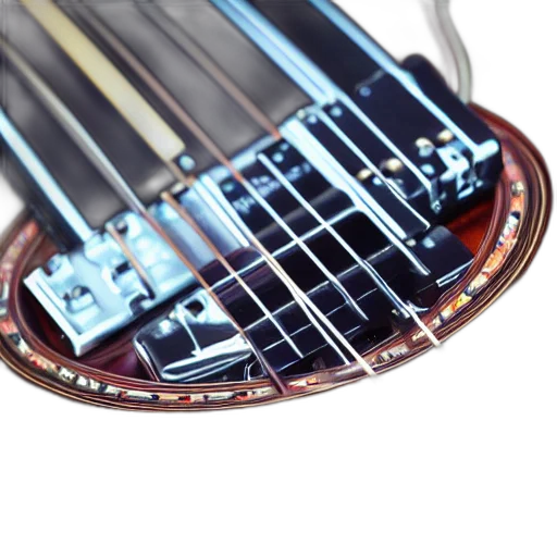 jewelry, crown, sword, umbrella, 3d render, electric, guitar, close transparent PNG cut-out