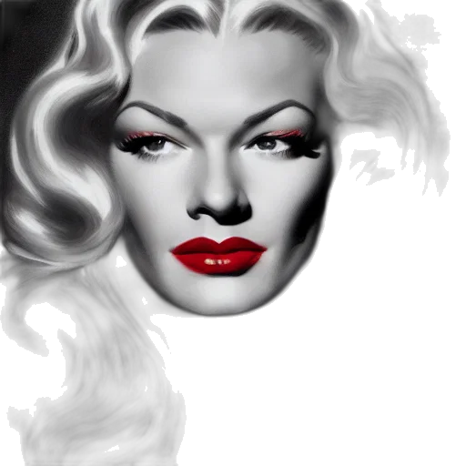 face, mask, crown, hair, photorealistic, cartoon, comic book art, 3d render transparent PNG cut-out