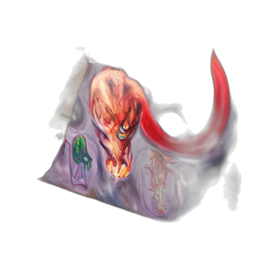 dragon, mask, creature, face transparent PNG cut-out