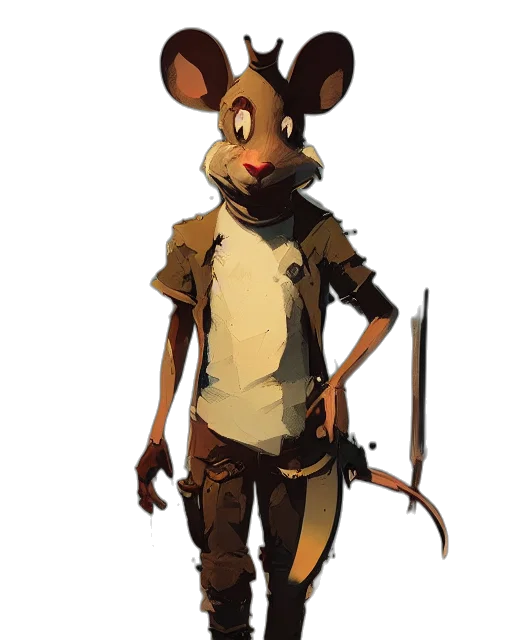 staff, animal, jacket, mask transparent PNG cut-out