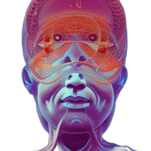 face, mask, crown, robot transparent PNG cut-out