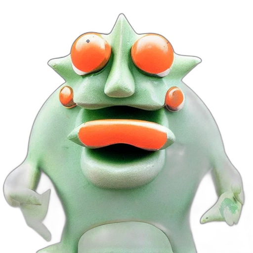 creature, mask, face, staff transparent PNG cut-out