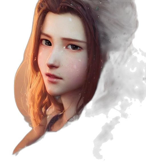 face, hair, dragon, mask, photorealistic, fantasy art, oil painting, concept art transparent PNG cut-out