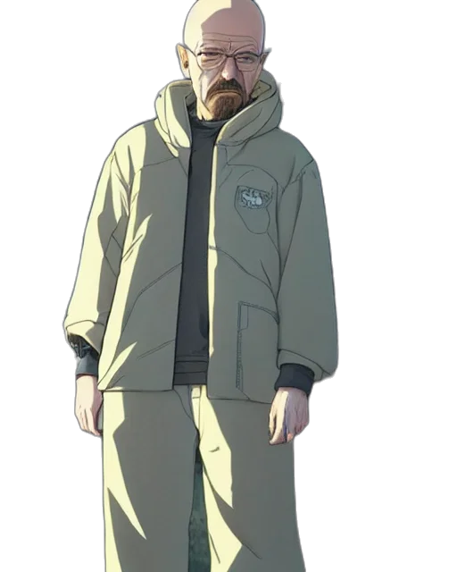 jacket, staff, face, creature, concept art, anime, cartoon, pixel art transparent PNG cut-out