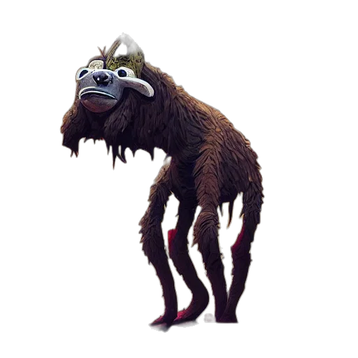 creature, animal, staff, mask transparent PNG cut-out