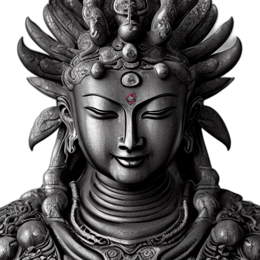 mask, face, crown, staff, photorealistic, 3d render, pencil sketch, concept art transparent PNG cut-out