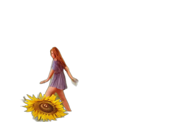 dress, flower, 3d render, concept art, pixel art, photorealistic, forest, fire transparent PNG cut-out