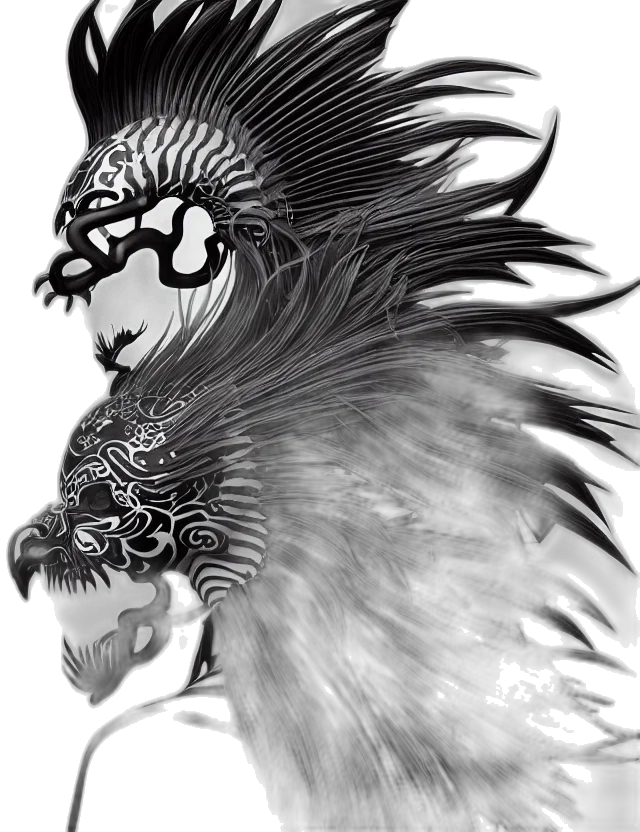 mask, dragon, creature, animal transparent PNG cut-out