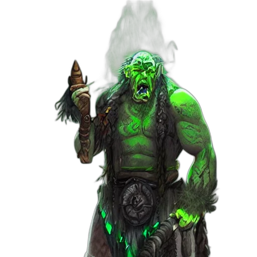 staff, creature, fantasy art, concept art, pixel art, comic book art, green, older transparent PNG cut-out